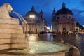 Piazza del Popolo in Rome, Italy Royalty Free Stock Photo