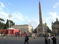 Piazza del Popolo Rome`s fantastic trophy tour finale 2012 Rome Italy