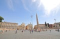 Piazza del Popolo square Rome Italy