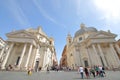 Piazza del Popolo square Rome Italy