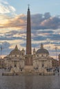 Piazza del Popolo square in Rome