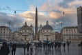 Piazza del Popolo square in Rome