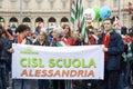 Piazza del Popolo during the strike