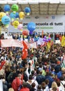 Piazza del popolo during the strike