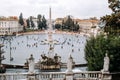 Piazza del Popolo. View from the Pincian hill. Rome, Italy, Royalty Free Stock Photo