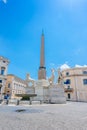 Piazza del Quirinale Obelisk and Fountain of Castor