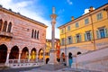 Piazza della Liberta square in Udine landmarks view Royalty Free Stock Photo