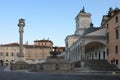 Piazza della Liberta in Udine,Italy at sunrise time. Royalty Free Stock Photo