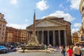 Piazza della Rotonda Pantheon historic Rome Italy Royalty Free Stock Photo