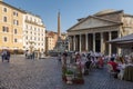 Piazza della Rotonda, Pantheon square, Rome, Italy Royalty Free Stock Photo