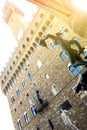 Piazza della Signoria in Florence, Perseus and David statue Royalty Free Stock Photo