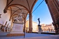 Piazza della Signoria in Florence square landmarks and statues view Royalty Free Stock Photo