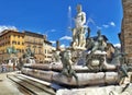 Piazza della Signoria and the Loggia dei Lanzi Royalty Free Stock Photo