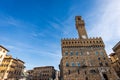 Piazza della Signoria and Palazzo Vecchio in Florence Downtown Italy Royalty Free Stock Photo