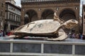 Piazza della Signoria with Palazzo Vecchio in Florence Royalty Free Stock Photo