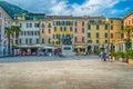 Piazza della Vittoria, iconic square in Salo, Lake Garda, Italy