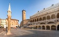 Piazza delle Erbe with the Palazzo della Ragione in Padova, Italy Royalty Free Stock Photo
