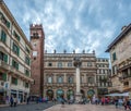 Piazza delle Erbe and Palazzo Maffei, Verona, Italy