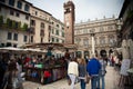 Piazza delle Erbe in Verona