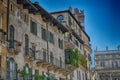 Piazza delle erbe , Verona,Italy Royalty Free Stock Photo