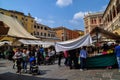 Piazza delle Erbe in Verona Royalty Free Stock Photo