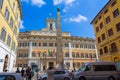 Piazza di Monte Citorio with the Obelisk Rome Italy