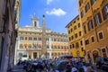 Piazza di Monte Citorio with the Obelisk Rome Italy