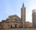 Piazza Duomo with Cathedral and Baptistery, Parma Royalty Free Stock Photo