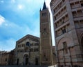 Piazza Duomo, Cathedral and Baptistery, Parma, Italy Royalty Free Stock Photo