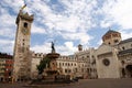 Piazza Duomo with the Torre Civica, Trento, Italy Royalty Free Stock Photo