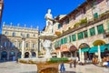 Statue of Madonna fountain Piazza delle Erbe Verona Italy Royalty Free Stock Photo