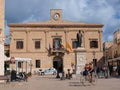 Piazza Europa, Favignana, Sicily, Italy Royalty Free Stock Photo