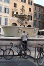 Piazza Farnese in Rome, Italy