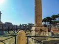Piazza Foro Traiano, Rome Royalty Free Stock Photo