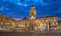 Piazza Garibaldi in the evening, Parma, Italy