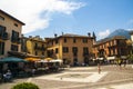 The Piazza Garibaldi in Menaggio On Lake Como Italy
