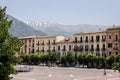 Piazza Giuseppe Garibaldi is the largest square in the city of Sulmona, Abruzzo Royalty Free Stock Photo