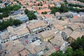 Piazza grande and church of the Suffrage on Borgo