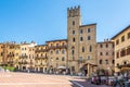 At the Piazza Grande Great placein Arezzo - Italy