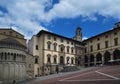 Piazza Grande the main square of tuscan Arezzo city, Italy Royalty Free Stock Photo