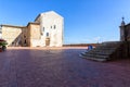 Piazza Grande with the Praetorian Palace in Gubbio, a medieval town in Umbria in the province of Perugia