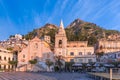 Piazza IX Aprile, Taormina, Sicily, Italy Royalty Free Stock Photo