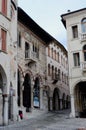Buildings on Piazza Marcantonio Flaminio Vittorio Veneto Italy Royalty Free Stock Photo