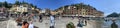 Piazza Martiri dell\'Olivetta square panorama in Portofino, Italy