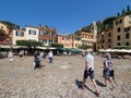 Piazza Martiri dell\'Olivetta square in Portofino, Italy