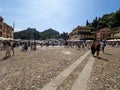 Piazza Martiri dell\'Olivetta square in Portofino, Italy