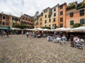 Piazza Martiri dell\'Olivetta square in Portofino, Italy