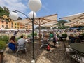 Piazza Martiri dell\'Olivetta square in Portofino, Italy