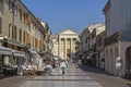 Piazza Matteotti in Bardolino Royalty Free Stock Photo