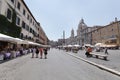 Piazza Navona is elongated oval-shaped public square in Rome